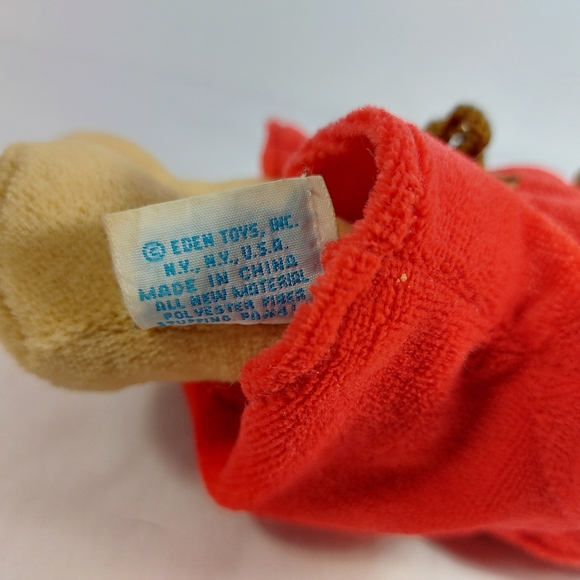 Vintage Eden Paddington Bear 8" Red Coat Blue Hat Plush Stuffed Animal Toy - Picture 5 of 6